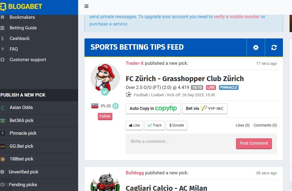 blogabet, o site que reúne mais de 507 mil tipsters; entenda como se cadastrar 1 blogabet pagina principal